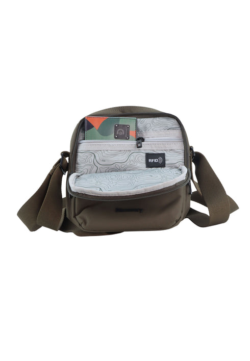 Τσαντάκι Χιαστί Discovery Downtown D00912.11 Χακί